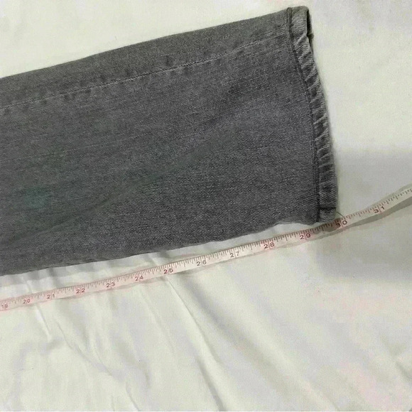 🎆Agolde Slim Fit Bedford Jean grey wash with distressing size 32 30 straight leg - Picture 10 of 12